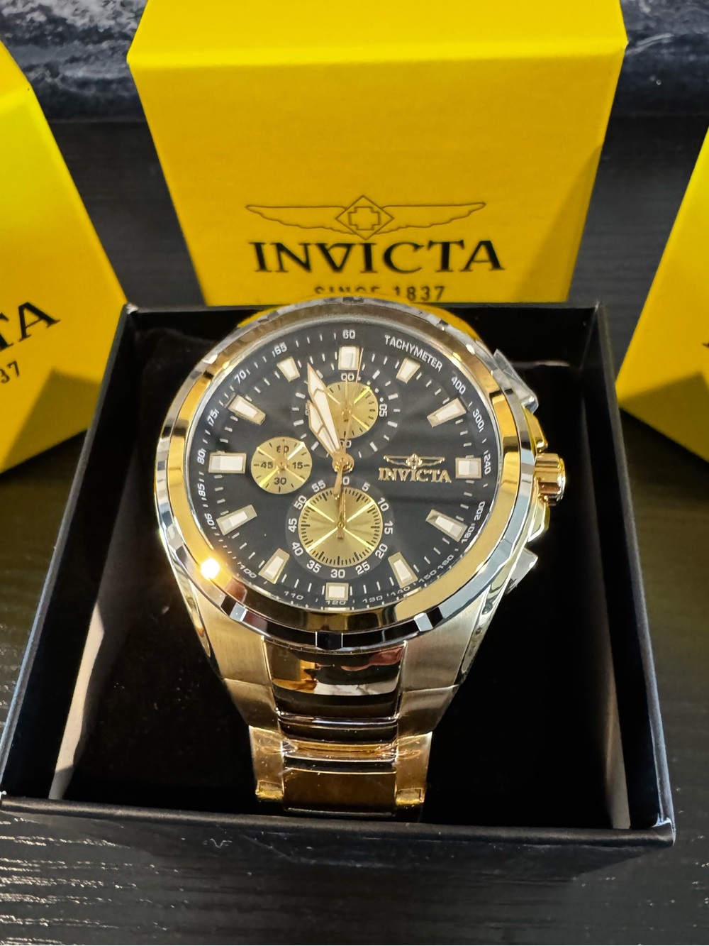 Invicta Sea Vulture Bathyal Men's Watch Chronograph 46mm Gold 47822 New!